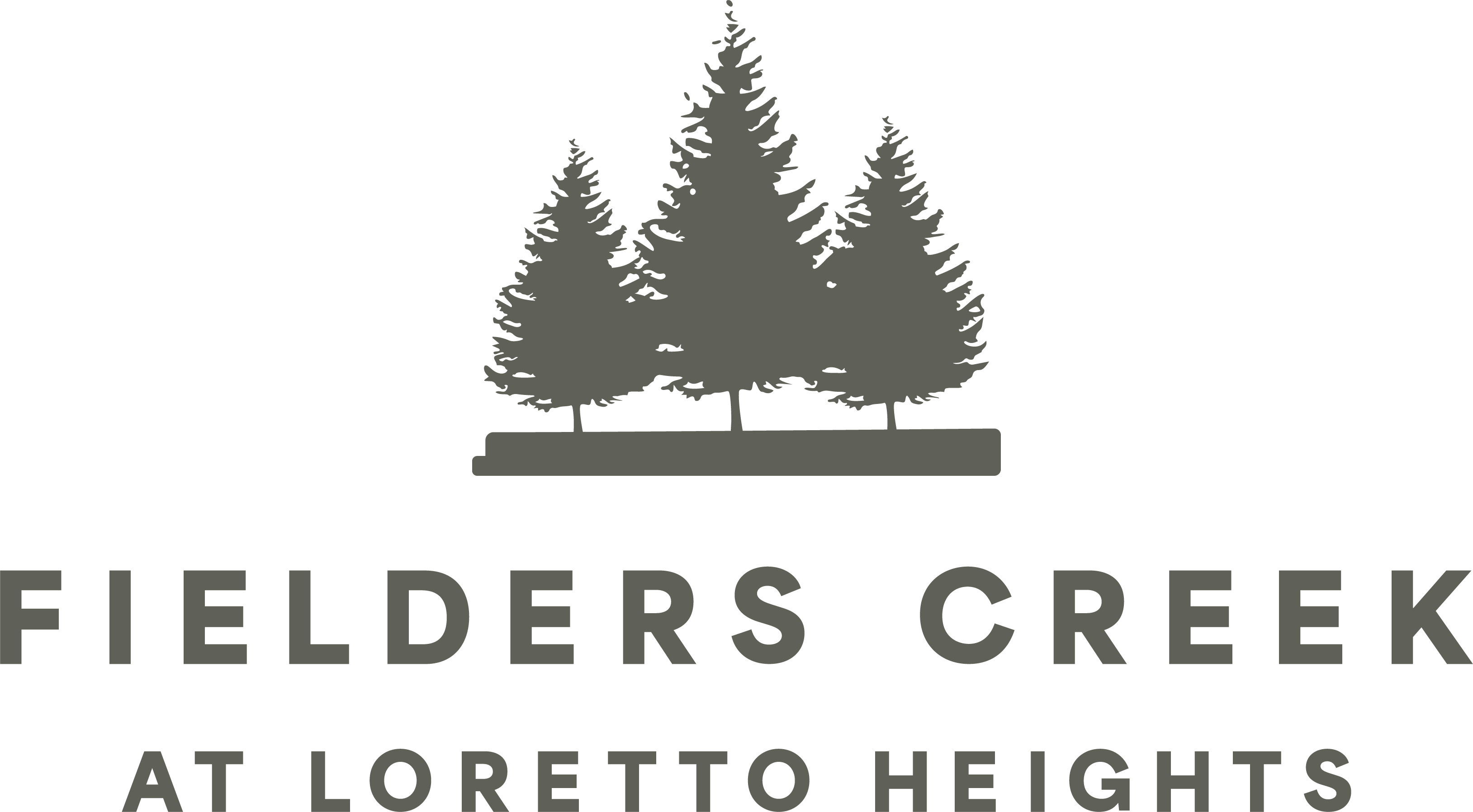 A logo with trees and the text "FIELDERS CREEK AT LORETTO HEIGHTS" on a green background.